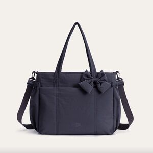 BAGSMART Bloom Everyday Tote Diaper Baby Bag - Porpoise Gray